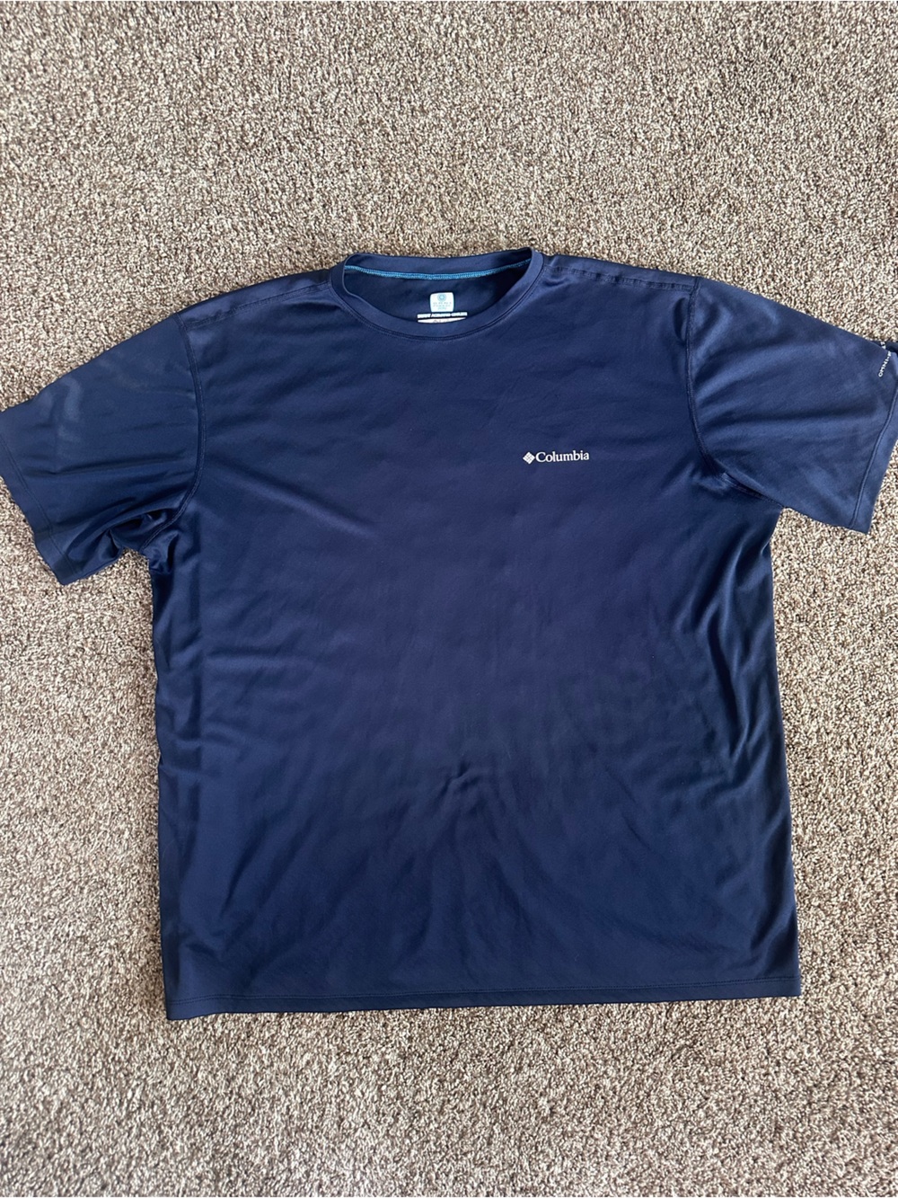 Columbia Men's Dark Navy Short-Sleeve Omni Freeze Zero Shirt